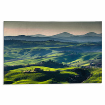 Beautiful Spring View Of The Medieval City In Italy Rugs 107885549
