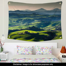Beautiful Spring View Of The Medieval City In Italy Wall Art 107885549