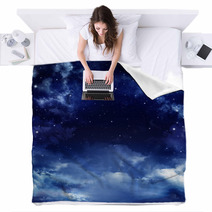 Beautiful Starry Sky, Space Background Blankets 66946526