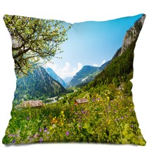 Beautiful Sunny Scenery Near Alps Pillows 63342333