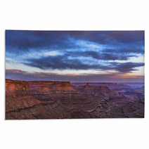 Beautiful Sunset Near The Marlboro Point Canyonlands Utah Rugs 66049504