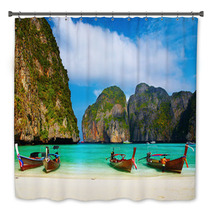 Beautiful Tropical Beach Maya Bay  Thailand Bath Decor 12791054