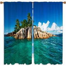 Beautiful Tropical Island Window Curtains 66031960
