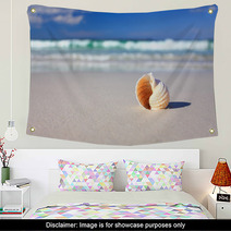 Beautiful Tropical Shell On The Beach Vacation Wall Art 64864984