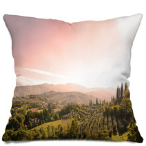 Beautiful Tuscan Landscape Pillows 59018630
