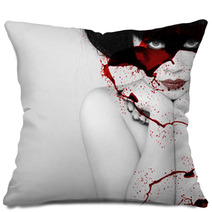 Beautiful Vampire Woman Pillows 41217958