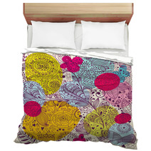 Beautiful Vector Floral Colorful Background Bedding 52317463