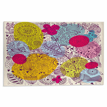 Beautiful Vector Floral Colorful Background Rugs 52317463