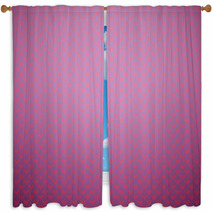 Beautiful Vector Pattern (tiling). Pink And Purple Colors Window Curtains 68134185