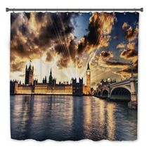 Beautiful View Of Westminster By Night Bath Decor 60591966