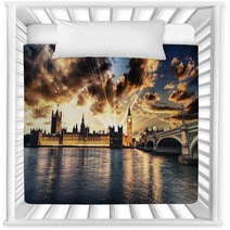 Beautiful View Of Westminster By Night Nursery Decor 60591966