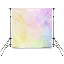 Beautiful Watercolor Rainbow Pattern Illustration Watercolour Texture Pastel Tone Backdrops 140847860