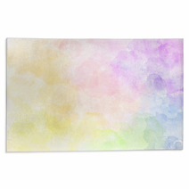 Beautiful Watercolor Rainbow Pattern Illustration Watercolour Texture Pastel Tone Rugs 140847860