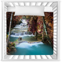 Beautiful Waterfall In Deep Forest Nursery Decor 62735068