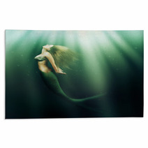 Beautiful Woman Mermaid With Fish Tail Rugs 58447802