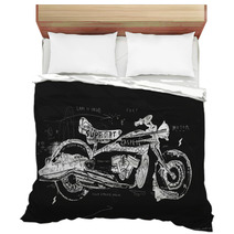 Motorcycle Bedding 104907919