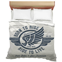 Motorcycle Bedding 194495579