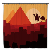Bedouin Camel Caravan In Wild Africa Bath Decor 33966235