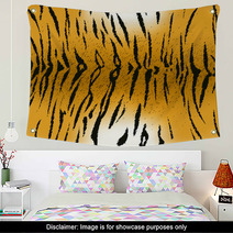 Bengal Tiger Stripe Pattern Wall Art 91104064