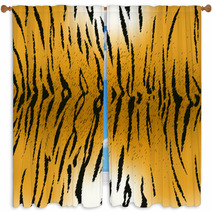 Bengal Tiger Stripe Pattern Window Curtains 91104064