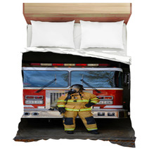 Beside Firetruck Bedding 48580773