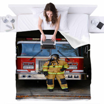 Beside Firetruck Blankets 48580773