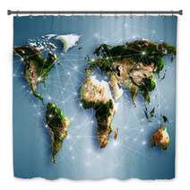 Best Internet Concept Of Global Business Bath Decor 65304635