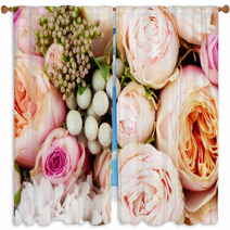 Beutiful Bouquet Of Flowers Window Curtains 62099212