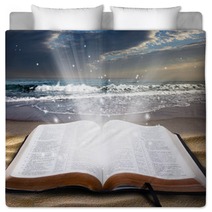 Bible At Beach Bedding 44153794