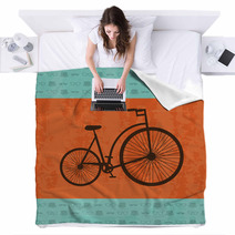 Bicycle Design Blankets 55259063