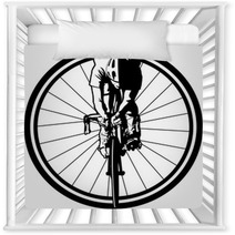 Bicycle Racer In Wheel Nursery Decor 90934315