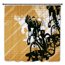 Bicycle Racing Bath Decor 34174967