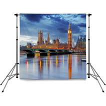 Big Ben And Houses Of Parliament In London Backdrops 62913588