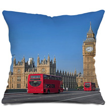 Big Ben And Westminster Bridge Pillows 55964661