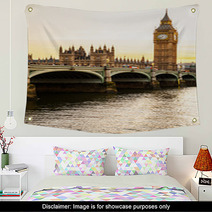 Big Ben Clock Tower And Parliament House At City Of Westminster, Wall Art 51382984