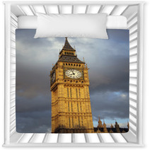 Big Ben In London With Clouds Background Nursery Decor 65422449