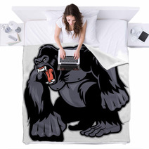 Big Gorilla Mascot Blankets 63348231