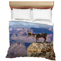 Big Horn Ram Standing On The Edge Of Grand Canyon Bedding 51006352