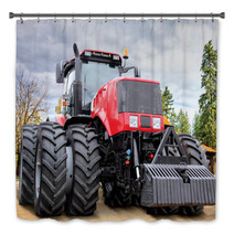 Big Red Tractor On Farm Bath Decor 64276437