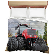Big Red Tractor On Farm Bedding 64276437