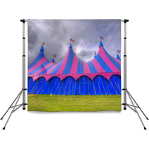 Big Top Circus Tent On A Field Backdrops 45434367