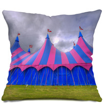 Big Top Circus Tent On A Field Pillows 45434367