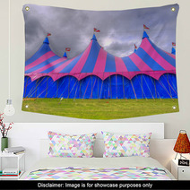 Big Top Circus Tent On A Field Wall Art 45434367