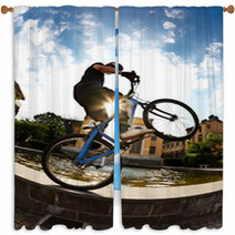Bike Rider Window Curtains 8549081