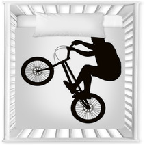 Bike Trick Detailed Vector Silhouette Sports Design Nursery Decor 57064948