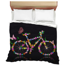 Bike With Flowers Bedding 35276890