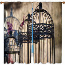 Birds Cages - Nostalgia Window Curtains 64615726
