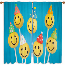 Birthday Cake Pops Window Curtains 51797861