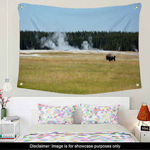 Bisons On The Yellowstone National Park Wall Art 56959717
