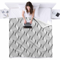 Black And White Geometric Seamless Pattern With Line. Blankets 71327799